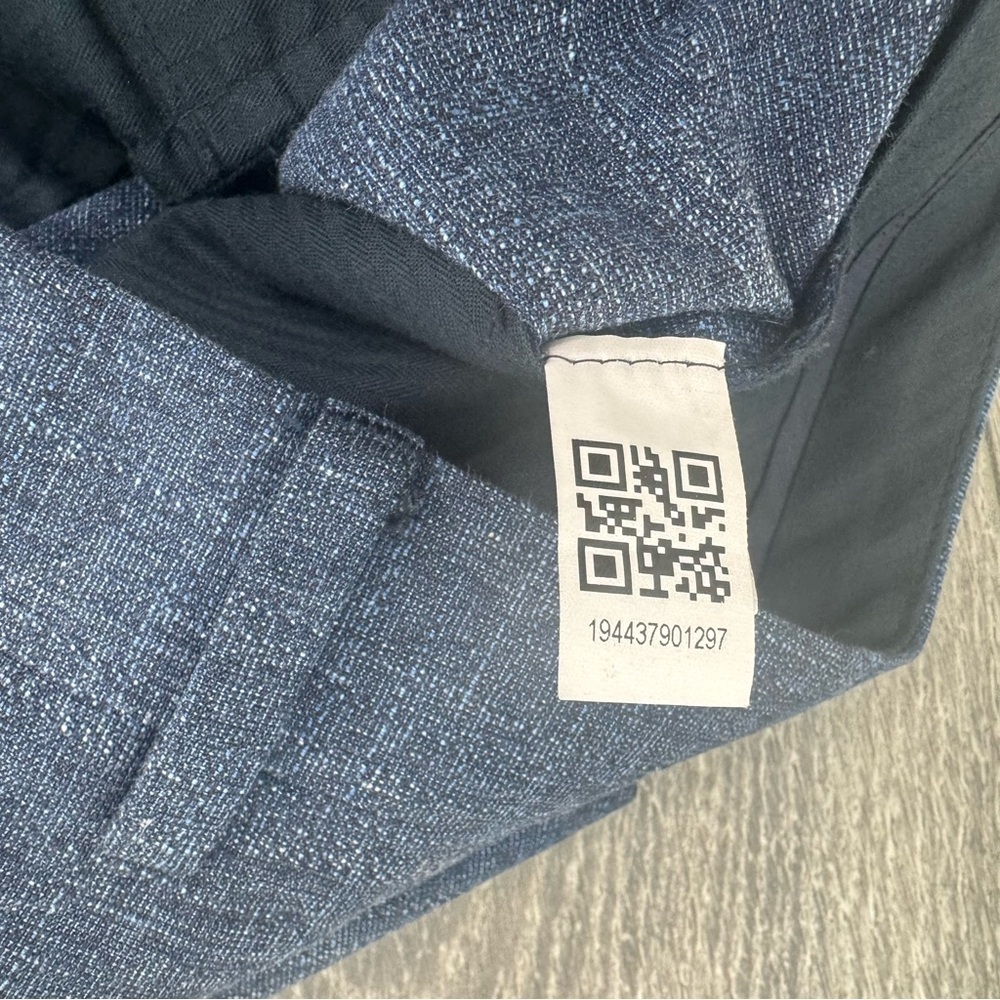 Bonobos Mens Italian Stretch Wool Dress Pants Blue Slacks 36x32 - Picture 7 of 11